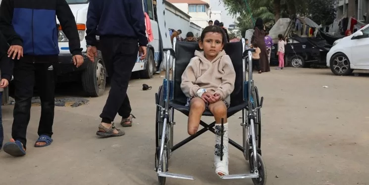 Aid groups say more than 10 children are losing their legs every day in Gaza