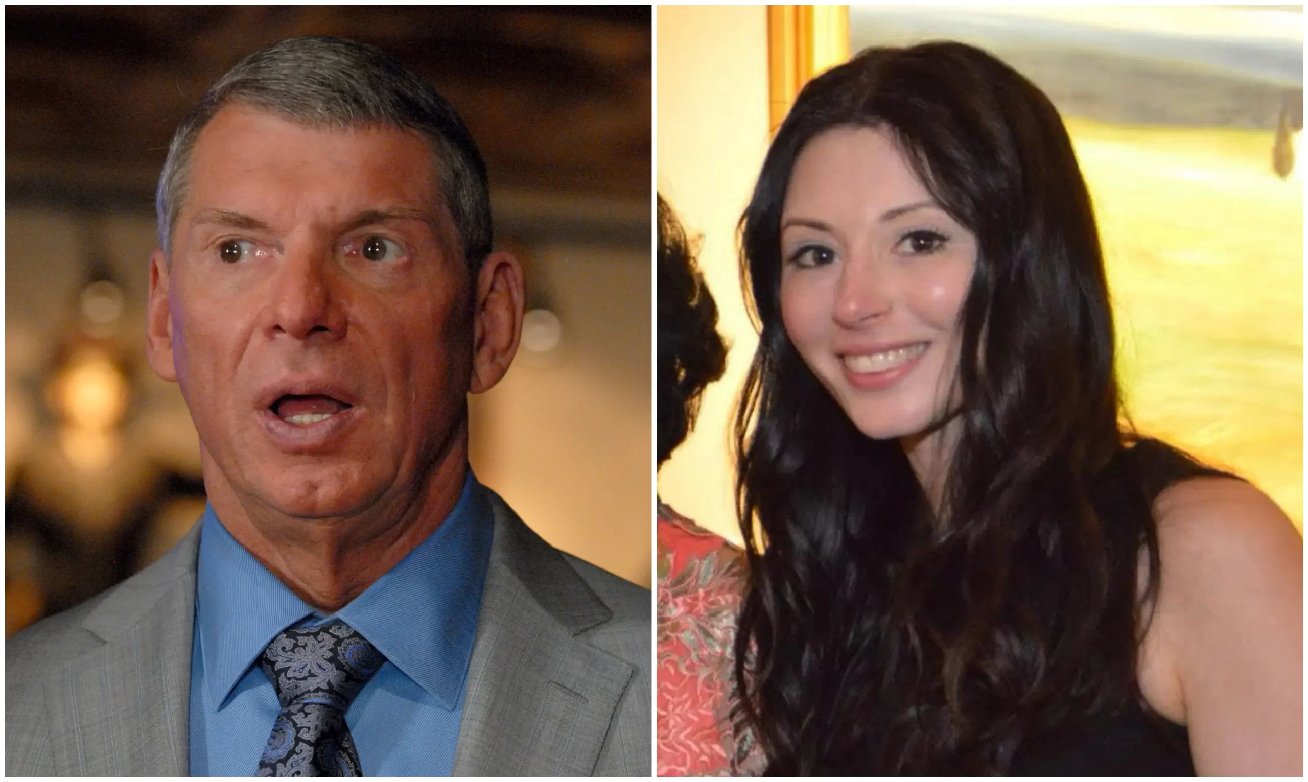Janel Grant and Vince McMahon scaled