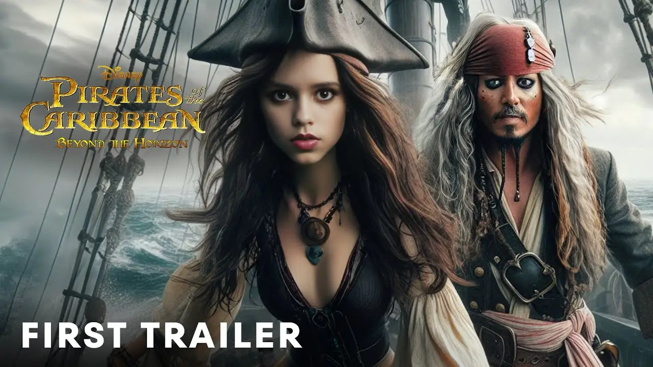 Johnny Depp And Jenna Ortega In Pirates Of The Caribbean 6