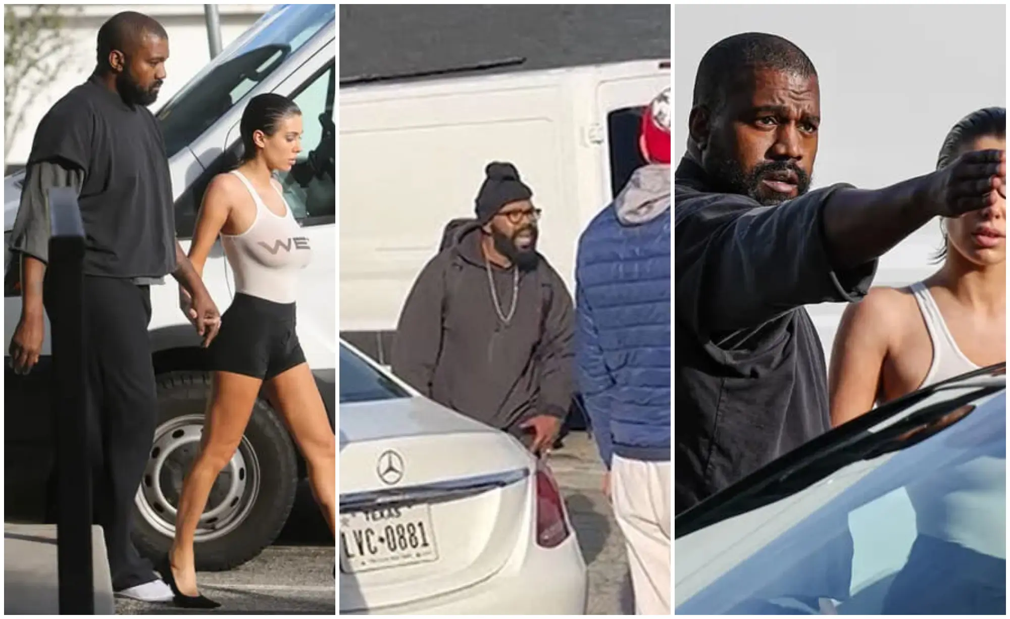 Kanye West and Bianca Censori Confronted by an Angry Stranger