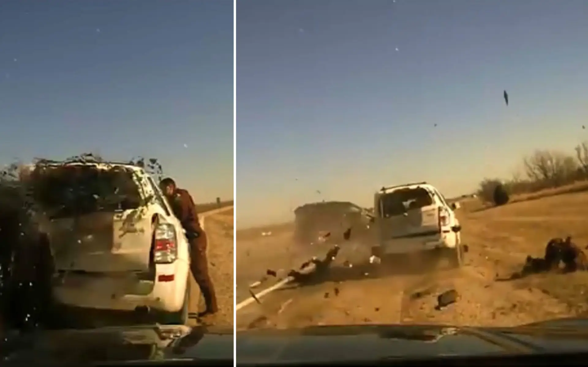 Oklahoma Highway Patrol Officer Narrowly Escapes Serious Injury In Dramatic Traffic Stop Crash