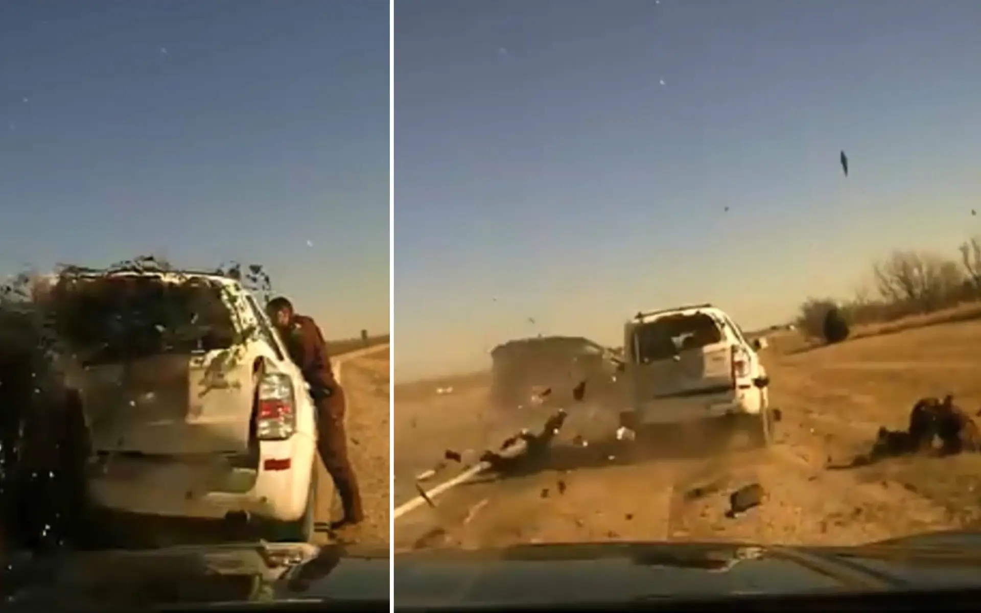 Oklahoma Trooper Caught in Terrifying Highway Crash