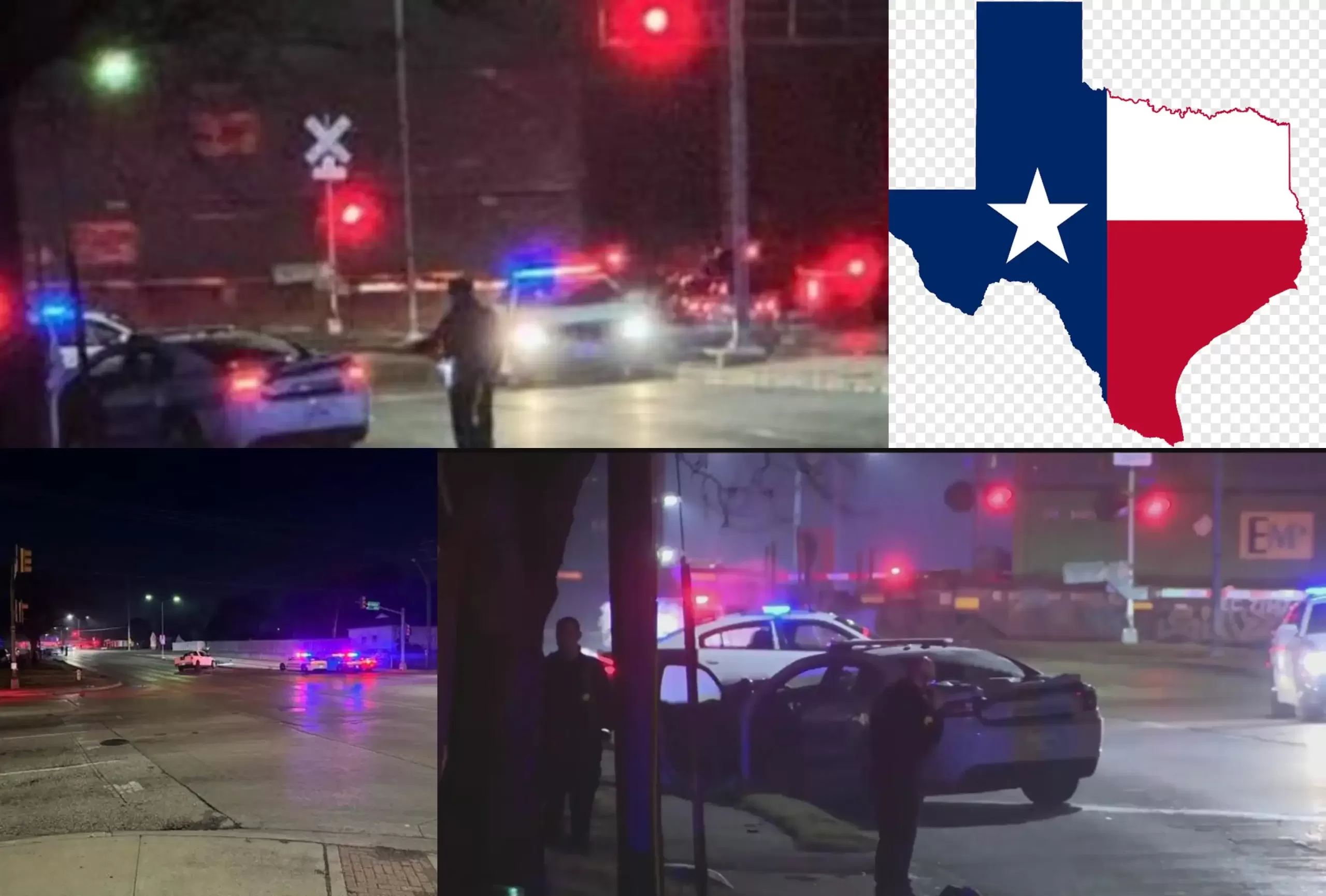 Chase And Crash In Mesquite,texas