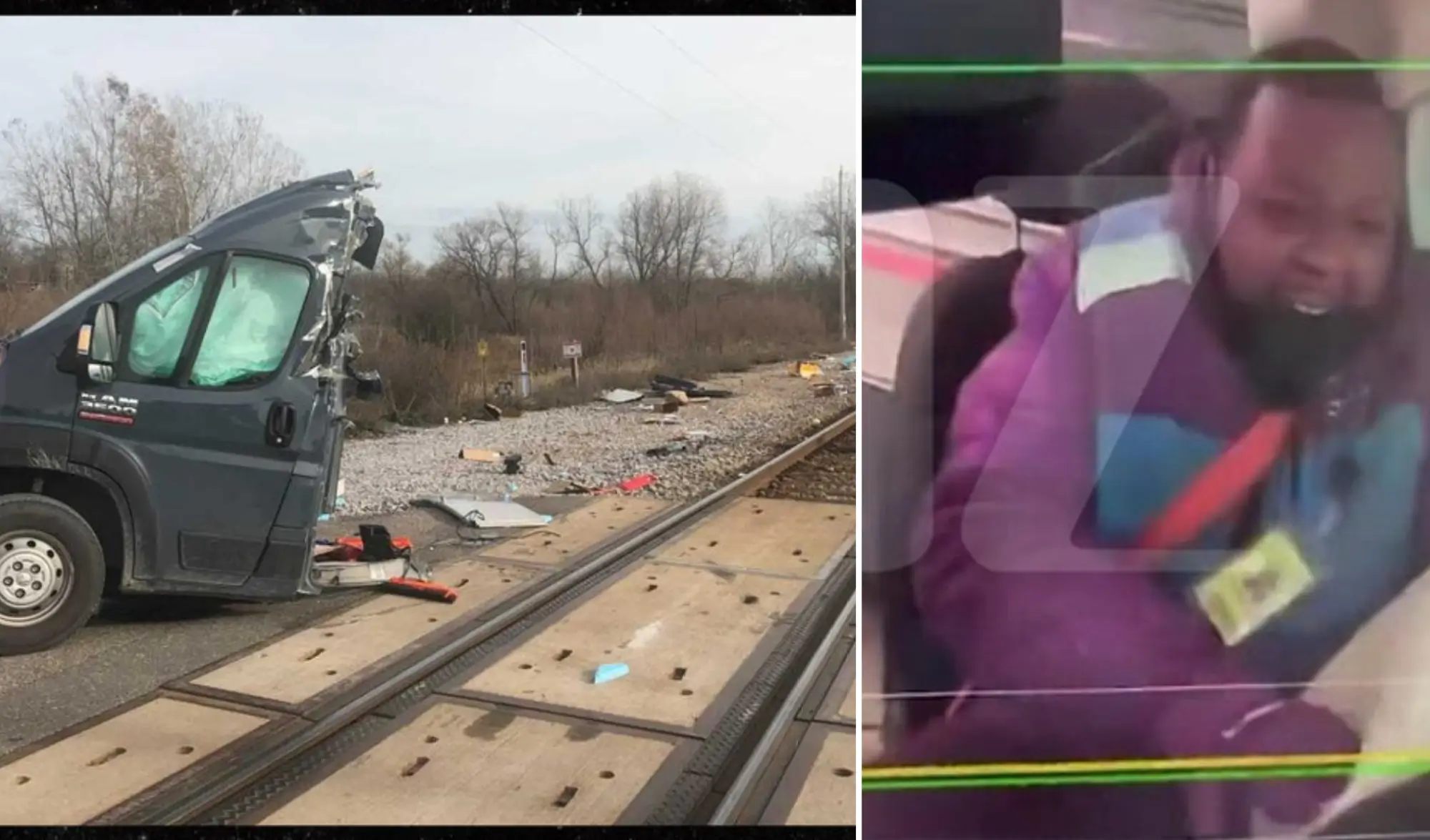 New Video Reveals Shocking Amazon Van Accident on Railroad Track