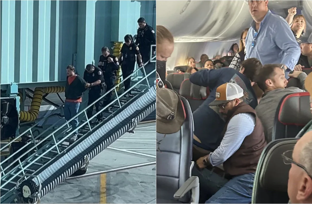 American Airlines Incident Passenger Attempts To Open Emergency Door Mid-flight