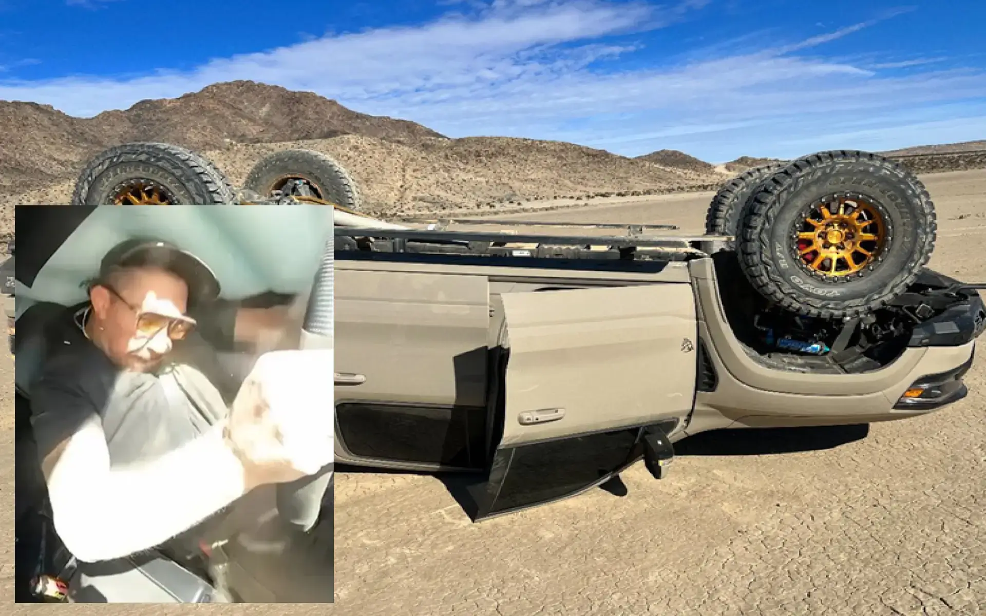 Brendan Schaub Off-road Truck Accident
