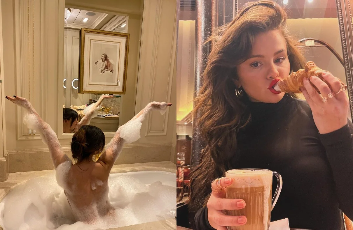 Selena Gomez Luxurious Bubble Bath Experience in Paris