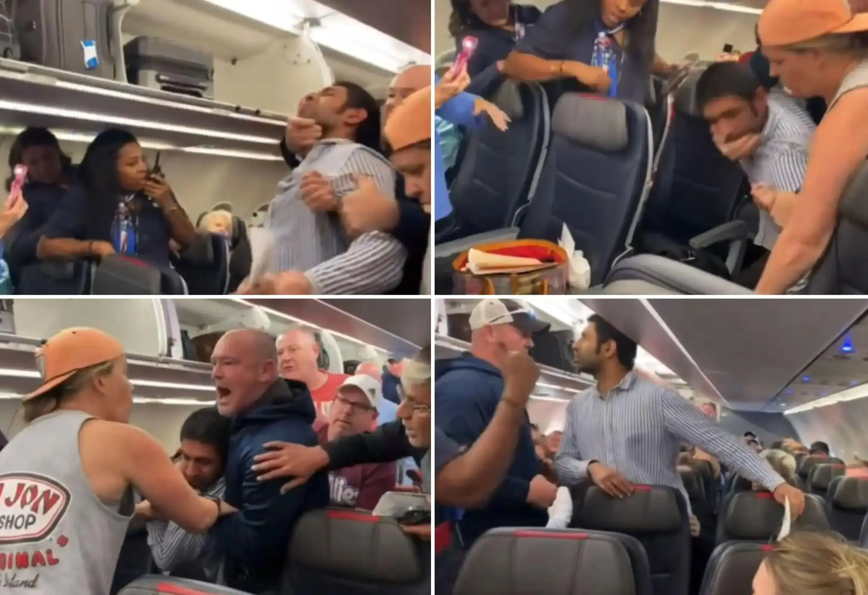American Airlines passenger put in headlock, removed from plane after shouting anti-Semitic slur