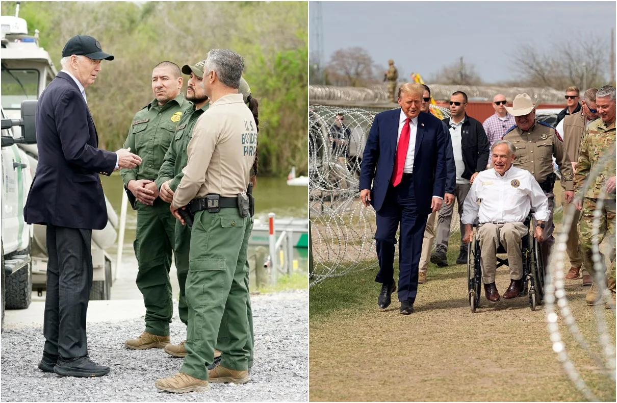 Biden And Trump Us-mexico Border Visits Immigration Takes Center Stage