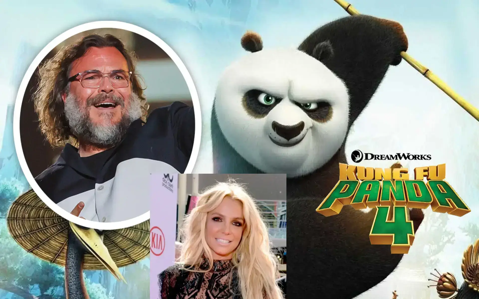 Jack Black Britney Spears Kung Fu Panda 4