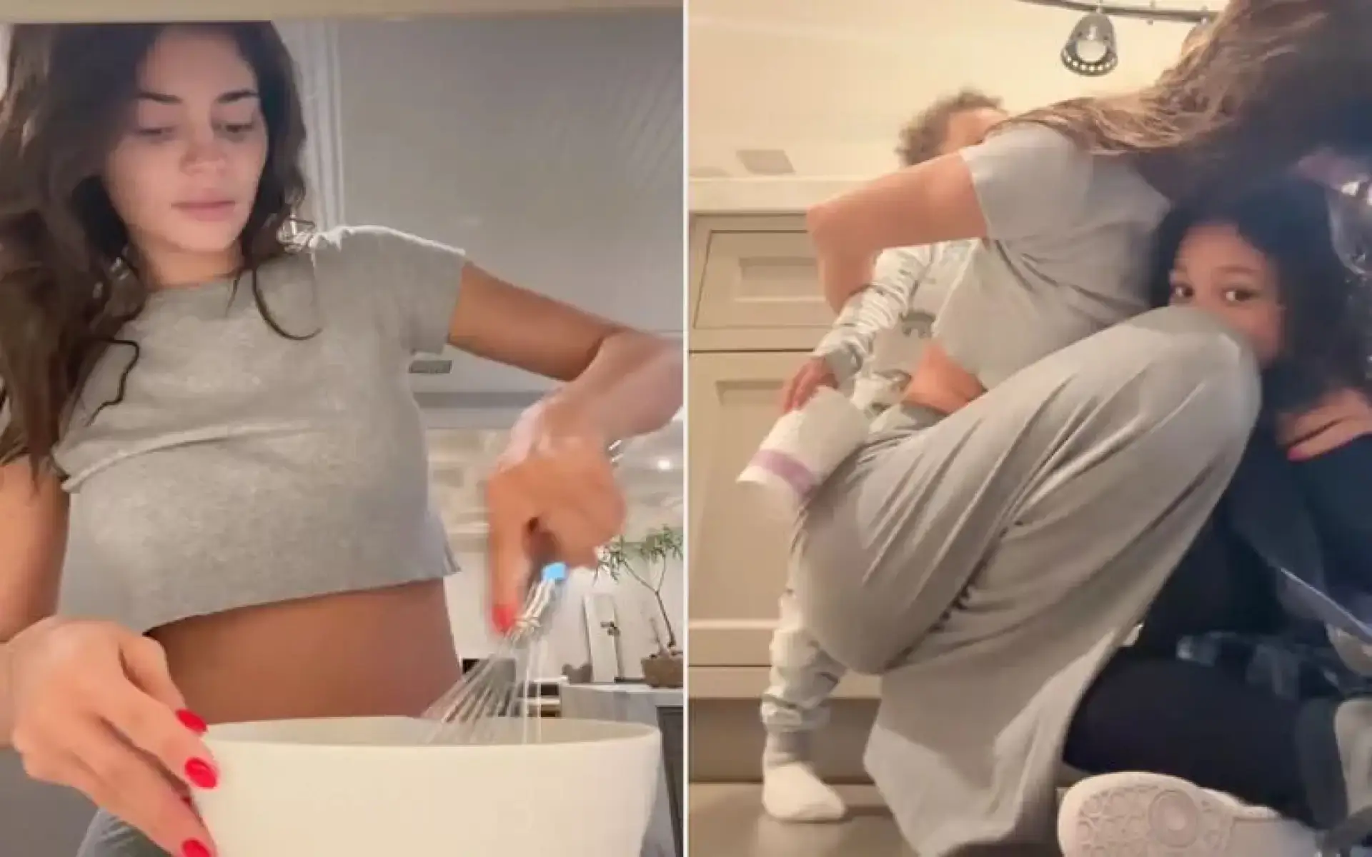 Kylie Jenner Tiktok With Her Kids Pic