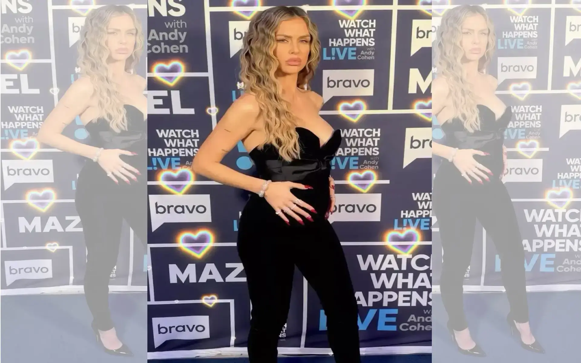Lala Kent Flaunts Her Baby Bump in Chic Black Jumpsuit