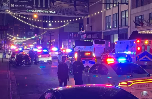 Police say at least 7 children ages 12 to 17 were injured in a shooting in Downtown Indianapolis
