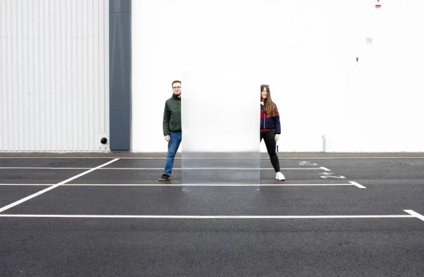 UK-based company has designed a 6-foot-tall invisibility shield called “MegaShield”