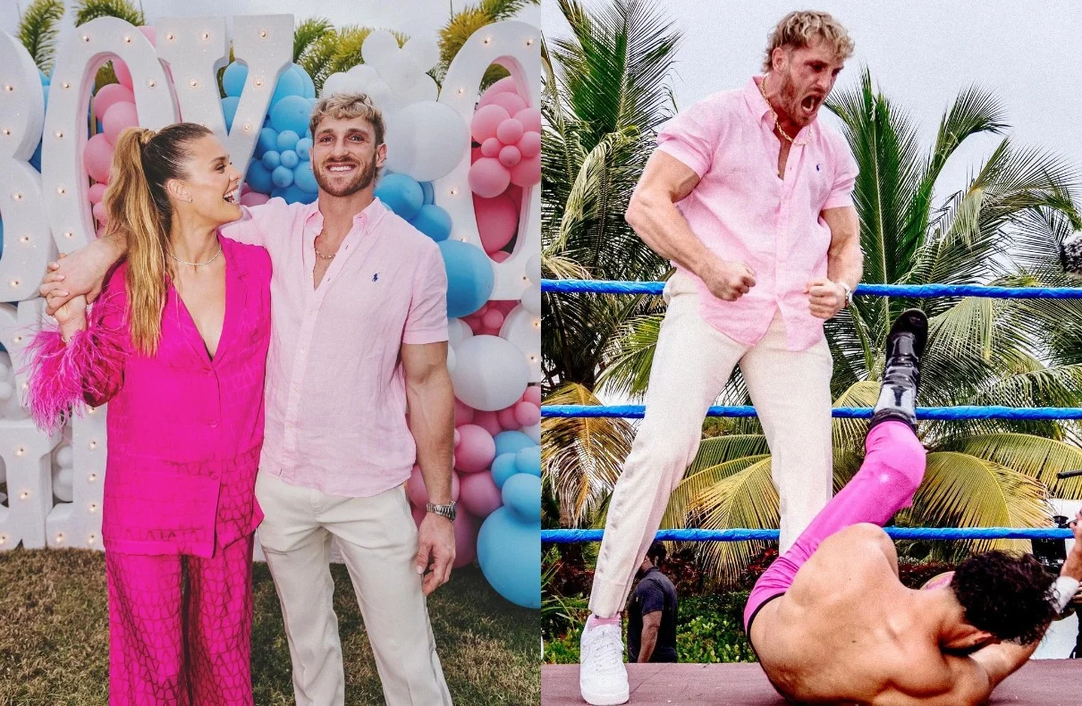 Logan Paul And Nina Agdal Unique Gender Reveal Wrestling Match