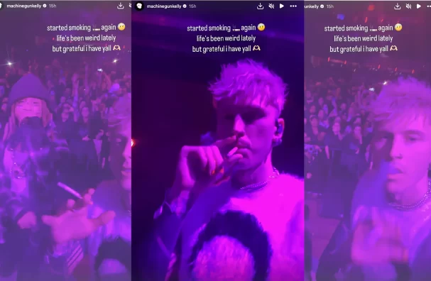 Machine Gun Kelly Admits He 'started Smoking Again'