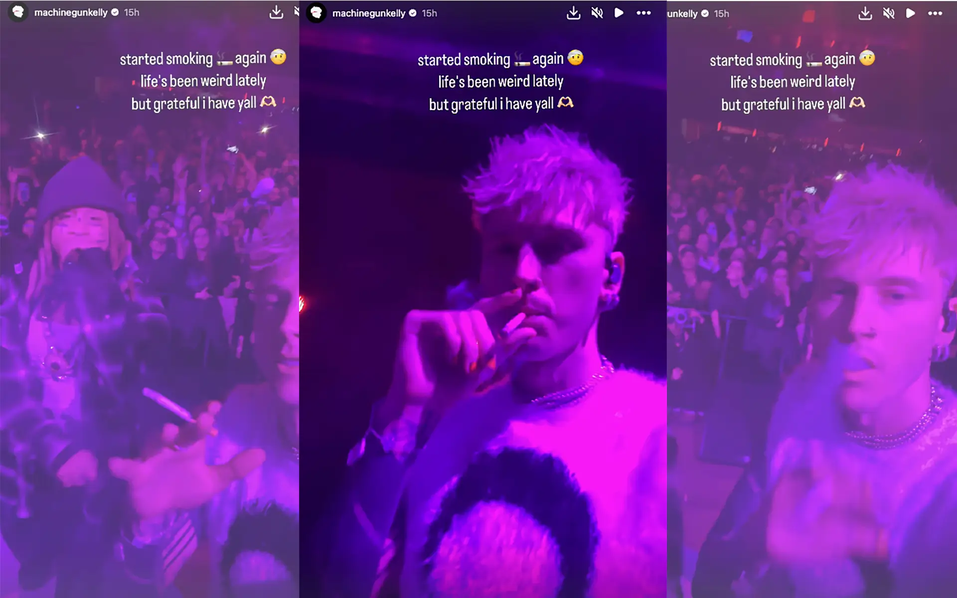 Machine Gun Kelly Admits He 'started Smoking Again'