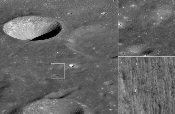 Mysterious 'surfboard' Caught In Moon Orbit