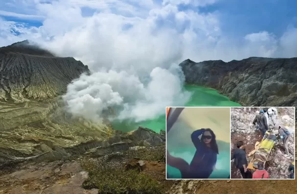 Tourist dies after falling into active volcano while taking photos