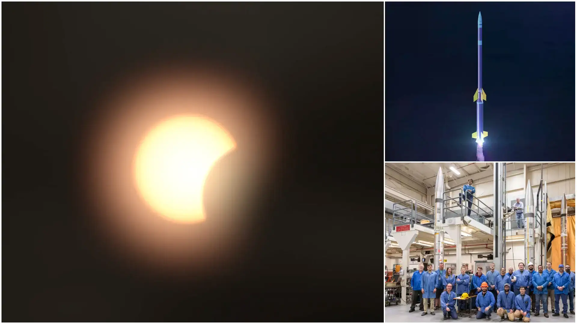 A Glance into NASA's Sounding Rocket Launch during Solar Eclipse