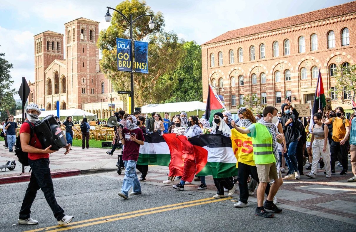 Ucla Campus Engulfed In Heated Pro-palestinian Protest